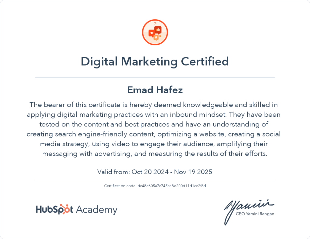 Digital Marketing - HubSpot